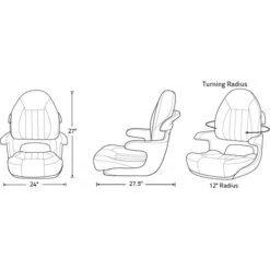 Siège De Bateau Tempress Probax Captains Noir Gris Carbone -Westin Soldes Boutique 1039405497 550x550w