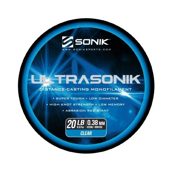 Sonik Ultrasonik Monofilament Clair 0.38mm 820m 1 Sonik Ultrasonik Monofilament Clair 0.38mm 820m