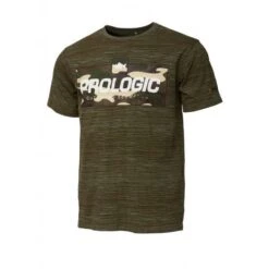 T-Shirt Prologic Bark Imprimé Vert Olive Brûlé