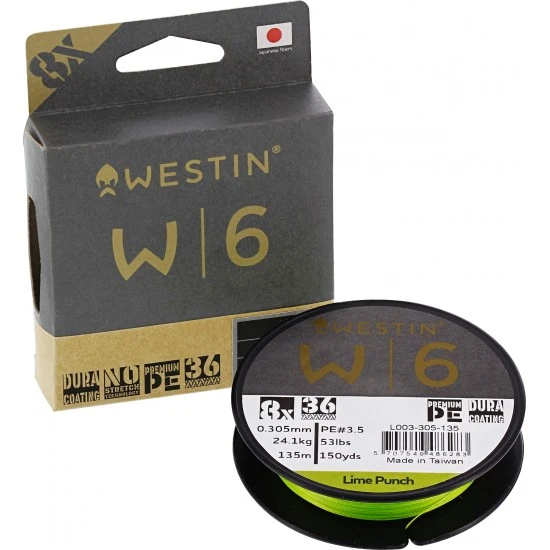 Westin W6 8 Braid Lime Punch 0,165 Mm 135 M 8,3 Kg 1 Westin W6 8 Braid Lime Punch 0,165 Mm 135 M 8,3 Kg