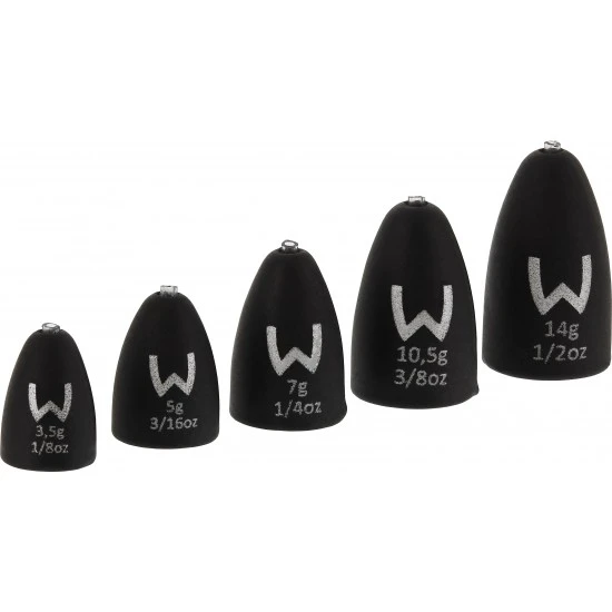 Westin Add-It Tungsten Bullet Poids 7g Noir Mat 3pcs 2 Westin Add-It Tungsten Bullet Poids 7g Noir Mat 3pcs – Image 2